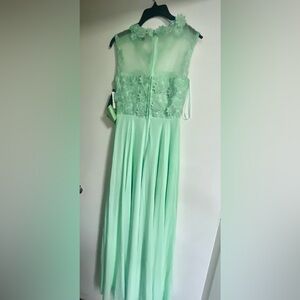 Mint Green Floral Embellished Dress size 1